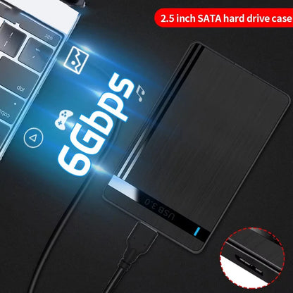 Case Externo 2.5'' SATA para USB 3.0 – 5Gbps – Compatível SSD/HDD – KEBETEME